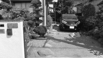 飛び石アプローチだった大磯の現場
