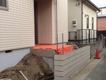 小田原市　外構施工例　門まわり