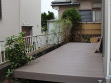 樹脂デッキでローメンテナンスのウッドデッキ